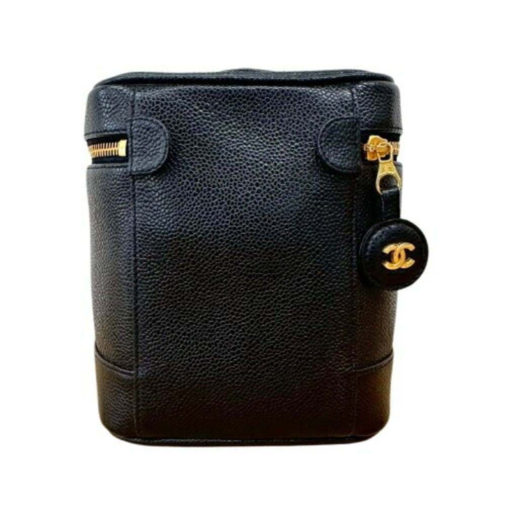 CHANEL Black Caviar Leather Vanity Bag - Picture 2 of 10